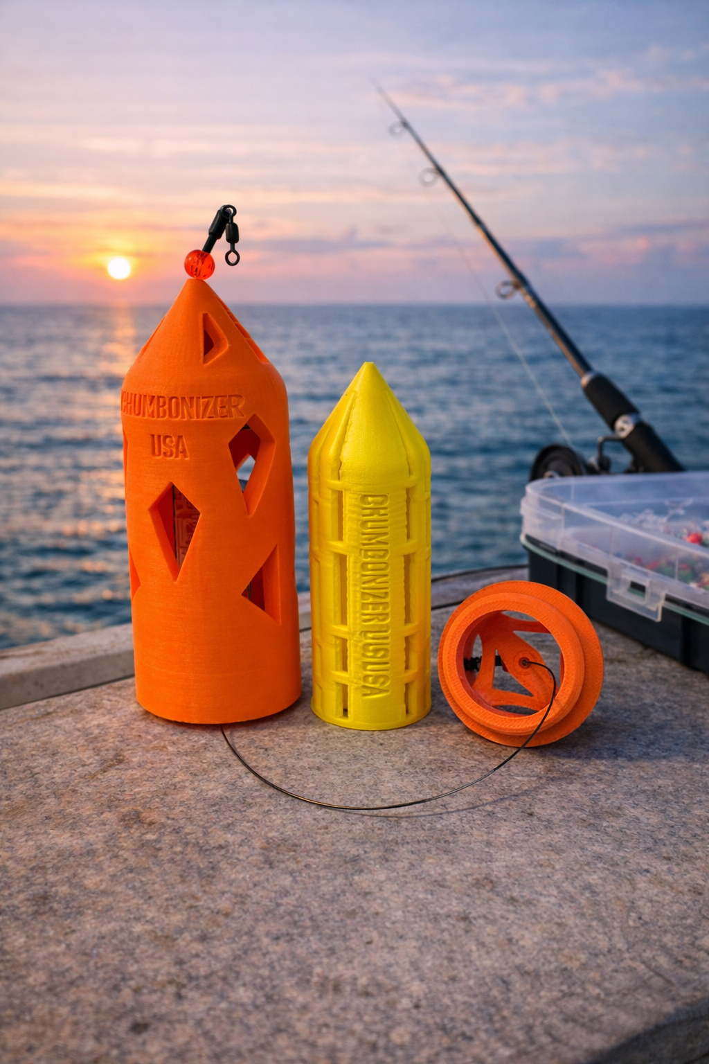 Orange Body with Yellow Inner Core | 5.3” x 1.67”